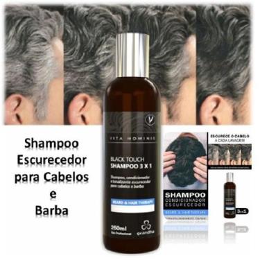 Imagem de Shampoo Para Cabelo E Barba  Escurecedor Vito Hominis Black Touch 250M