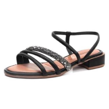 Imagem de Sandália Feminina Salto Grosso Mississipi Q9553-Feminino