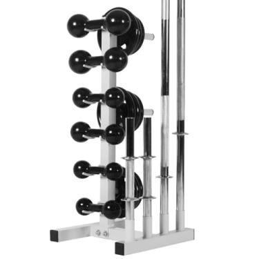 Imagem de Suporte Para Halteres Barras E Anilhas Profissional Organizador 200Kg
