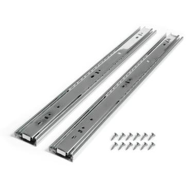 Imagem de Corrediça Para Gaveta Trilho Telescópico 35Cm Par 40Kg Aço