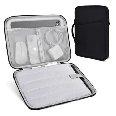 Imagem de Capa de superfície de 33 cm para Surface Pro 11º Copilot+ PC de 13 polegadas, Pro 10/9/8/X, bolsa de viagem acolchoada à prova de choque, preta