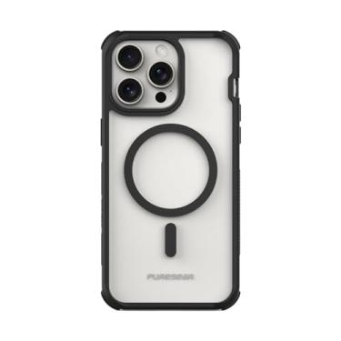 Imagem de PureGear Capa de telefone magnética transparente DualTek para Apple iPhone 15 Pro Max (2023) 6,7 polegadas, proteção aprovada e testada militar, capa protetora durável resistente para iPhone 15 Pro