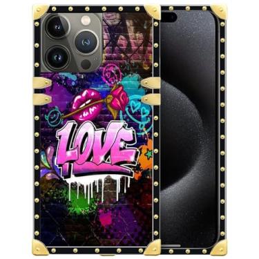 Imagem de DAIZAG Capa compatível com GGGG 16 Pro, com rosas na boca do amor, capa de quatro cantos com proteção antiarranhões à prova de choque para homens e mulheres para GGGG 16 Pro