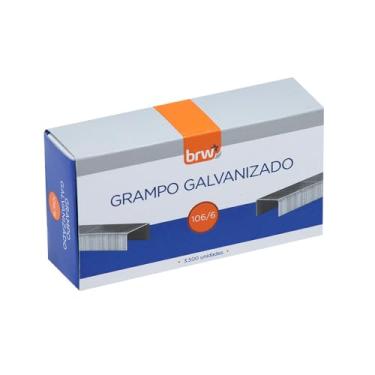 Imagem de BRW Grampo 106/6 Galvanizado 3500 Grampos