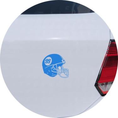Imagem de Adesivo de Carro Capacete de Futebol Americano - Cor Marrom - Melhor A