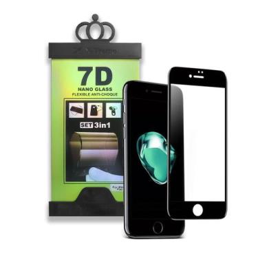 Imagem de Película 7D Nano Vidro Flexível 3 em 1  - iPhone 7 Plus / 8 Plus - X-T