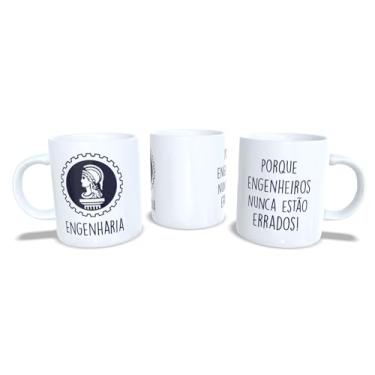 Imagem de Canecas de Porcelana Branca Personalizadas Profissões 4 (Engenharia)