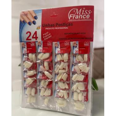 Imagem de Unhas Postiças Miss France - 24 Pacotes