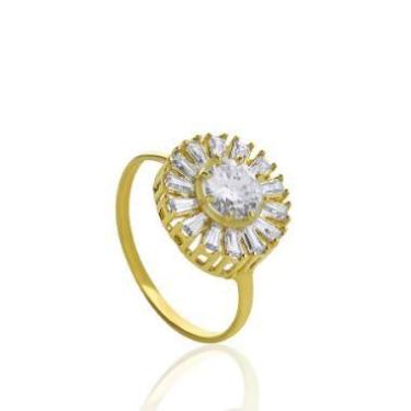 Imagem de Anel de ouro 18K Pizza Zirconia - Elegancy Joias, 9