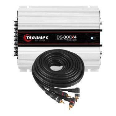 Imagem de Módulo Amplificador Digital Taramps DS800x4 2 Ohms + 1 Cabo RCA 1,5mt