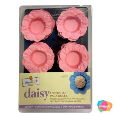 Imagem de Forminha daisy de papel com 50 unid - RICA FESTAS