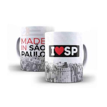 Imagem de Caneca Porcelana Eu Amo São Paulo Made In São Paulo - Villa Caneca
