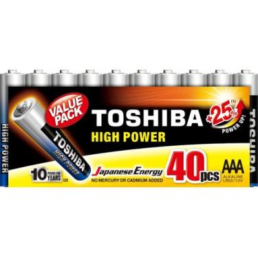 Imagem de Pilha Alcalina AAA Toshiba LR03GCP com 40