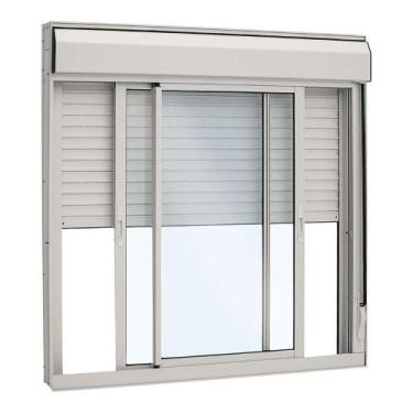 Imagem de Janela Integrada Veneziana em Alumínio 140 x 150 x 11,8 cm 3 Folhas Al