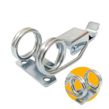Imagem de Fecho de Ação Rápida de Tamanho Médio Com Mola Espiral 108 Mm - Metal 