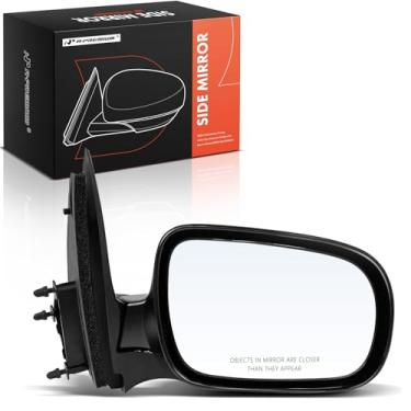 Imagem de A-Premium Espelho retrovisor manual do lado do passageiro - Compatível com Chevrolet Venture 1997-2005 - Espelho retrovisor externo liso dobrável manual não aquecido - Substituição # 10349530