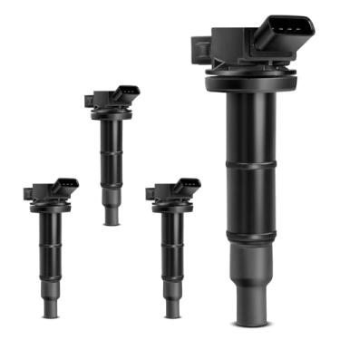 Imagem de YHTAUTO Conjunto de 4 bobinas de ignição para Toyota Camry Corolla Matrix RAV4 Solara Lexus HS250H Pontiac Vibe Scion 2.4L L4 9091902243