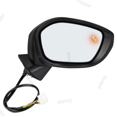 Imagem de Dexepe Conjunto de espelho lateral do passageiro compatível com Honda Civic 4 portas EX/SI 2022-2024 aquecido com monitor de ponto cego, substituição de vidro ajustável de potência 76208T20A21