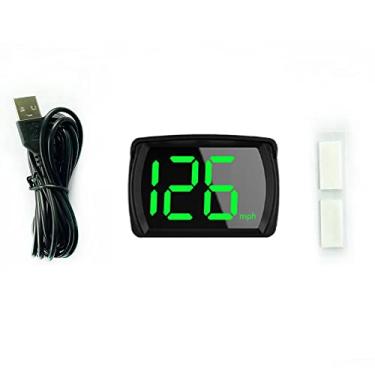 Imagem de Shkalacar Car HUD Headup Display KM/H MPH Velocímetro digital GPS com visor LED de fonte grande para carro, caminhão, SUV, motocicleta