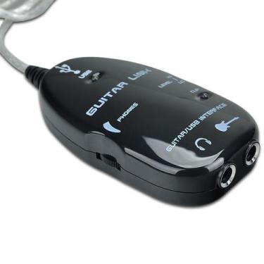 Imagem de Guitar Link Usb - Preto - Adaptador De Guitarra Para Pc - OEM