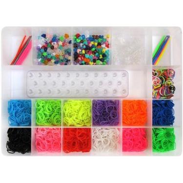 Imagem de Kit Pulseira de Elástico com Caixa Organizadora G Euqfiz - I9 Brinqued