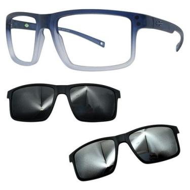 Imagem de Oculos Mormaii 6127 Swap 5 DL6 Com 2 Clipons Cinza e Prata, Cinza, Pra