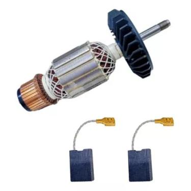 Imagem de Induzido + E. Carvão P/ Esmerilhadeira 1751 Gws 20-230 220v - Bolte