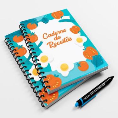 Imagem de Caderno Pequeno 20x14cm Receitas Modelo 07 - Premium