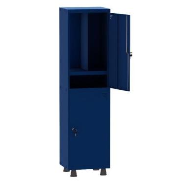 Imagem de Armário Guarda Volume Locker Roupeiro Insalubre 1 Vão 02 Portas Com Pr