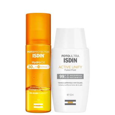 Imagem de Kit ISDIN Foto Ultra Active Unify + HydroOil (2 Produtos)