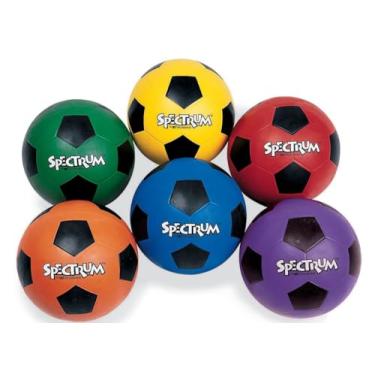 Imagem de Bola de futebol de borracha Spectrum™, tamanho 5, azul