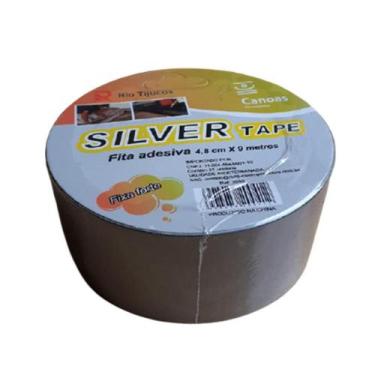 Imagem de Fita Silver Tape 48 Mm X 9 Metros Cinza Forte Para Uso Geral - Canoas 