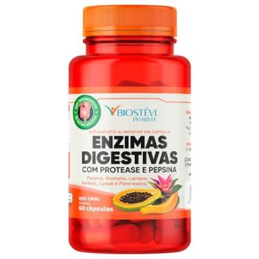 Imagem de Enzimas Digestivas com Protease e Pepsina - 60 Cápsulas