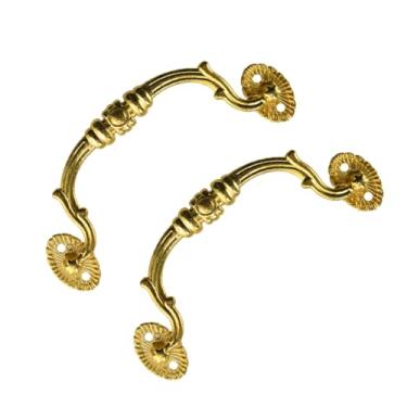 Imagem de Puxador de gaveta antigo, puxadores de porta, puxadores de gaveta, alça de liga de mobília, puxadores de armário vintage, puxador retrô (2, tipo 8)