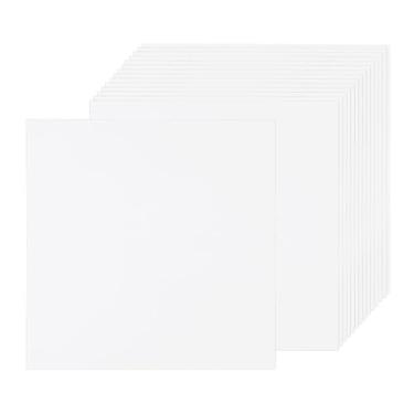 Imagem de Rebower 50 folhas de papel pergaminho envelhecido 90 g/m², folha de papel vintage, [para certificado, convite, envelope] - 30 x 30 cm/branco