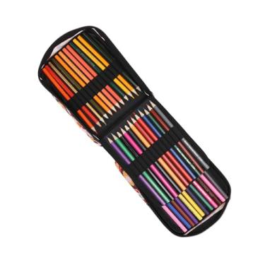 Imagem de Conjunto de Lápis de 72 Cores Com Bolsa de Nylon Portátil - Lápis de Desenho Coloridos para Colorir, Desenhar, Desenhar e Pintar - Conjunto Completo de Lápis para Artistas e