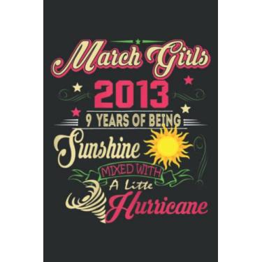 Imagem de March Girls 2013 Birthday Gift 9 Years Old Made in 2013 Meme: DOG JOURNAL - 6" x 9", 100 Pages: Wide Ruled Paper Notebook Journal | Pretty Wide Blank ... for Home School College for Writing Notes.