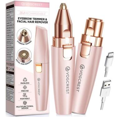 Imagem de Aparador de Depilação Facial VG VOGCREST 2 em 1 - Recarregável