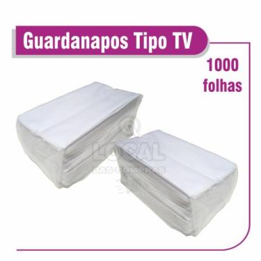 Imagem de Guardanapo de Papel tipo Tv para Bar, Padaria, Restaurante, 1000 Folha