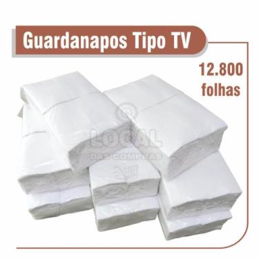 Imagem de Guardanapo de Papel tipo Tv para Bar, Padaria, Restaurante 8 Pacotes -