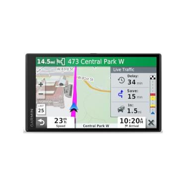 Imagem de Garmin DriveSmart 65 com Amazon Alexa, navegador GPS controlado por voz integrado com tela de alta resolução de 17,7 cm