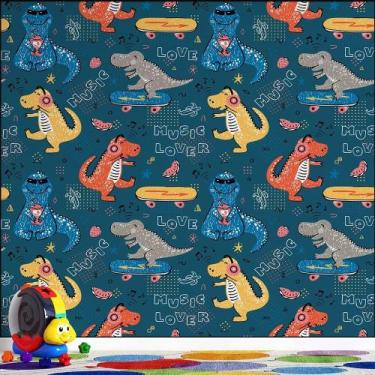 Imagem de Papel de Parede Dinossauros Radicais - AloPapers, 4,00m de largura, 1.