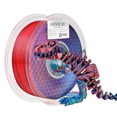 Imagem de Filament do drukarek 3D Chitu Systems Conjure Silk PLA, dwukolorowy filament 1,75 mm, filament do druku 3D Silk Red Blue 1 kg/2,2 kg (A-silk Pla-red+blue+green 1kg)