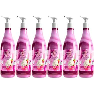 Imagem de Kit 6 Mix Gel Creme BODY GIRL Beijável Morango Pélvico Atac - Sofistic