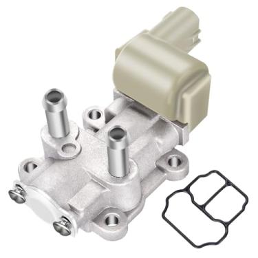 Imagem de JALIAMTE Válvula de controle de ar ocioso AC186, válvula IACV IAC186 16022P2EA51 com junta de substituição compatível com Honda Civic CX DX EX HX LX GX GX 1997-2000, adequado para Acura EL 1.6L SOHC