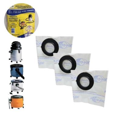 Imagem de Saco descartável para aspirador de pó 3 unidades portopel - Porto-Pel 