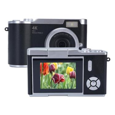 Imagem de Câmera Digital, Câmera de Vídeo Compacta de 48MP 1080p Com Tela de Flip de 2,4 Polegadas, Câm de Ponto e Dispara Com Zoom Digital 8x, Bateria Recarregável de 800mAh para Adultos