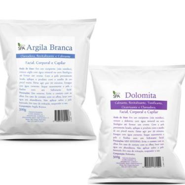 Imagem de Eco Spa Dolomita + Argila Branca 500g cada Clareador de manchas, DOLOM