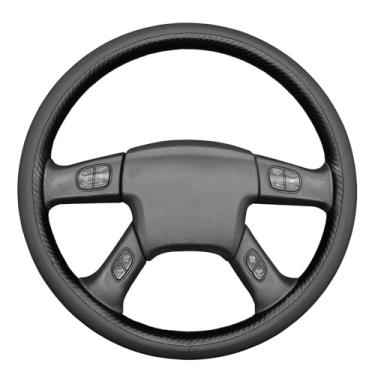 Imagem de MEWANT Capa de volante de carro costurada à mão para Chevrolet Silverado 2003-2007 protetor de volante acessórios para volante (estilo 3D)