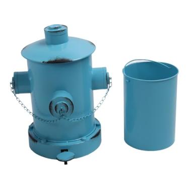 Imagem de Lixo de Lixo de Hidrante Com o Balde Interno, Lata de Lixo Criativo de Ferro Europeu de Ferro, Lata de Lixo de Pedal de Ferro Forjado de Grande Capacidade para Desktop de Piso